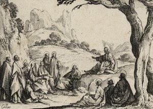 山上の説教、1635 作： Jacques Callot