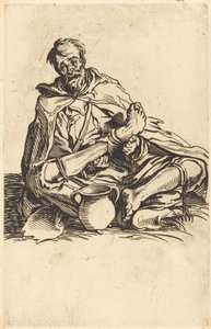 病気の人」1622年頃 作： Jacques Callot