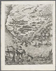 ラ・ロシェル包囲戦: プレート 10 作： Jacques Callot