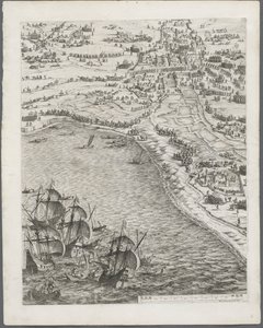 ラ・ロシェル包囲戦: プレート 12 作： Jacques Callot