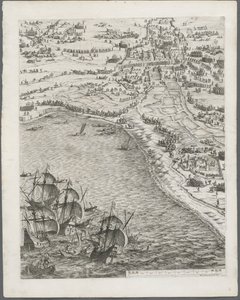 ラロシェルの包囲：プレート12、1628〜1630。 作： Jacques Callot