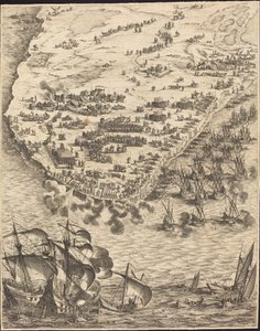ラ・ロシェル包囲戦 [16 枚中 10 枚、セットは 1952.8.97-112 からなる]、16281631。 作： Jacques Callot