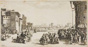 奴隷市場 作： Jacques Callot