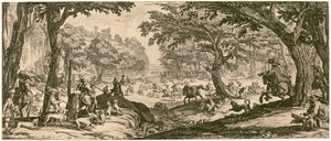 The Stag Hunt」（1619年頃）。 作： Jacques Callot