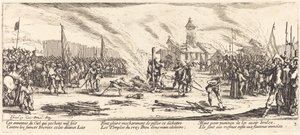1633年頃の「The Stake」。 作： Jacques Callot