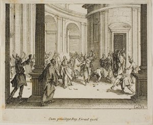 イエスの石打ち（『新約聖書』より 作： Jacques Callot