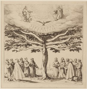 聖フランチェスコの木、1619年頃（エッチング） 作： Jacques Callot