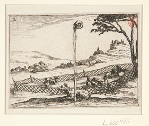 警戒の目 - いいえ。 シリーズから 2 作： Jacques Callot
