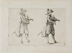 The Caprices のヴァイオリン奏者 作： Jacques Callot