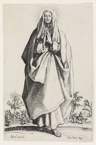 レグランアポトル（大使徒）の聖母マリア、1631年 作： Jacques Callot
