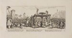 The Wheel、The Miseries of War のプレート 14 作： Jacques Callot