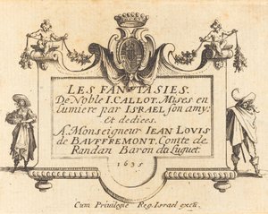 「ファンタジー」のタイトルページ 作： Jacques Callot