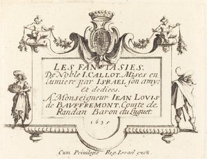 「ファンタジー」のタイトルページ 作： Jacques Callot
