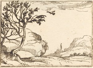 砂漠を飛ぶ亀鳩 作： Jacques Callot
