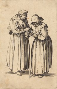 二人の乞食女 作： Jacques Callot