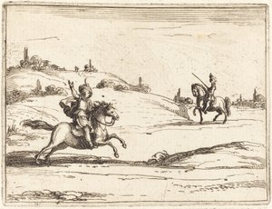 二人の騎士 作： Jacques Callot