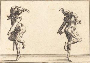 踊る 2 つのパンタロン 作： Jacques Callot