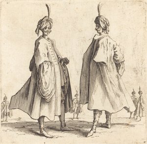 二人のトルコ人 作： Jacques Callot