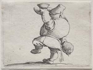 イアコポ・カロット（後ろから見た酒飲み）のせむし姿いろいろ 作： Jacques Callot