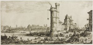 ポンヌフの眺め 作： Jacques Callot