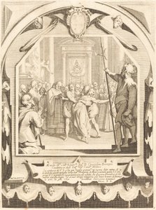 取り憑かれた者 作： Jacques Callot after Andrea Boscoli