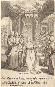 キプロスの女王 作： Jacques Callot after Donato Mascagni