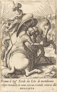 ヘラクレス デステ 作： Jacques Callot after Matteo Rosselli
