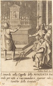 レオナルド 作： Jacques Callot after Matteo Rosselli