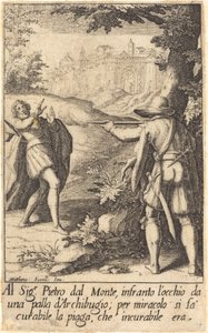 山のピーター 作： Jacques Callot after Matteo Rosselli