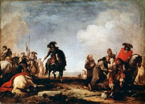 戦いの後、17世紀。 作： Jacques Courtois