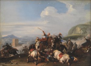 トルコ騎兵との戦闘シーン 作： Jacques Courtois