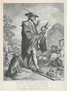 バグパイプ奏者 作： Jacques Dumont Le Romain, finished by Jean Daullé