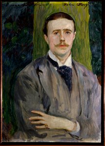 フランスの画家、ジャック・エミール（Jacques-Emile）・ブランシュ（1861-1942）の肖像。アメリカのジョン・シンガー・サージェント（1856-1925）の絵画。ルーアン、美術博物館 作： Jacques Emile Blanche