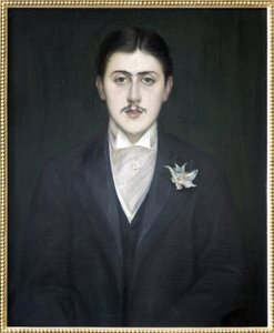 マルセル・プルーストの肖像（キャンバスに油彩） 作： Jacques Emile Blanche