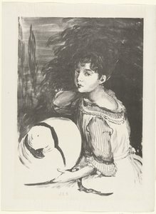 Portret van Wanda Zielinska bekend als Poupoune 幼女（ププーン） 裁判（シリーズタイトル） 作： Jacques Emile Blanche