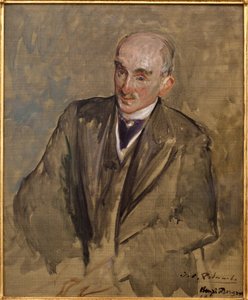 アンリ・ベルグソン（1859-1941）の肖像画のための習作。ジャック・エミール（Jacques-Emile）・ブランシュ（1861-1942）の絵画、油彩・キャンバス
