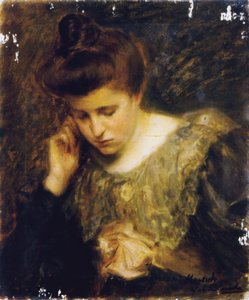 読書する女性の研究 作： Jacques Emile Blanche