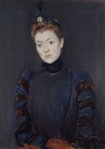 イベット・ギルバート 1891年 作： Jacques Emile Blanche