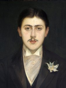 フランスの作家、マルセル・プルースト（1871-1922）の肖像」の詳細。ジャック・エミール（Jacques-Emile）・ブランシュ（1861-1942）の絵画、油彩・キャンバス 作： Jacques Emile Blanche