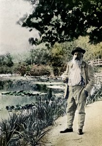 クロード・モネ、ジヴェルニー」1905年 作： Jacques Ernest Bulloz