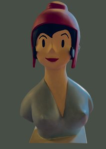 J.Faizantにインスパイアされたマリアンヌの胸像（彫刻） 作： ジャック・フェイザン