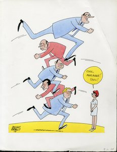 フランスの日々、カラフルな風刺 作： ジャック・フェイザン