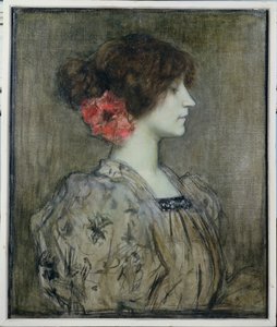 コレット（1873-1954）、1896年頃 作： Jacques Fernand Humbert