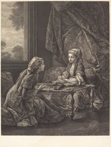 ラ コンフィデンス 作： Jacques Firmin Beauvarlet after Carle Van Loo