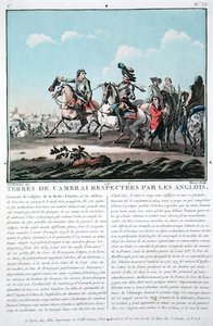 ジャン・バティスト・モレ（1790-1820年頃）が彫ったカンブレーの領土は、イギリス人によって尊重されている。