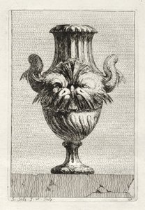 花瓶の組：プレート10、1746。 作： Jacques Francois Joseph Saly