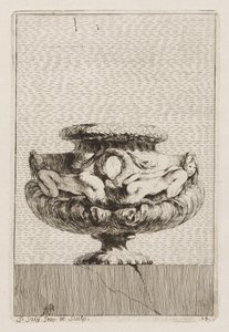 花瓶の組：プレート13、1746。 作： Jacques Francois Joseph Saly