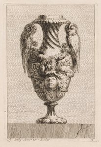 花瓶の組：プレート15、1746。 作： Jacques Francois Joseph Saly
