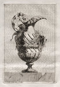 花瓶の組：プレート16、1746。 作： Jacques Francois Joseph Saly