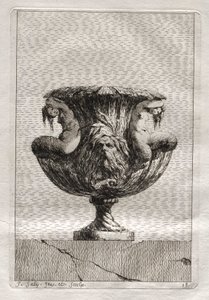 花瓶の組：プレート18、1746。 作： Jacques Francois Joseph Saly
